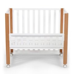 Детская кроватка Kinderkraft Koya 60x90 см с матрасом 4in1 , белый цена и информация | Детские кроватки | hansapost.ee