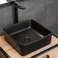 Eraldiseisev vannitoakapp Hakano Cossa, 70x50 cm, pruun/must цена и информация | Vannitoakapid | hansapost.ee