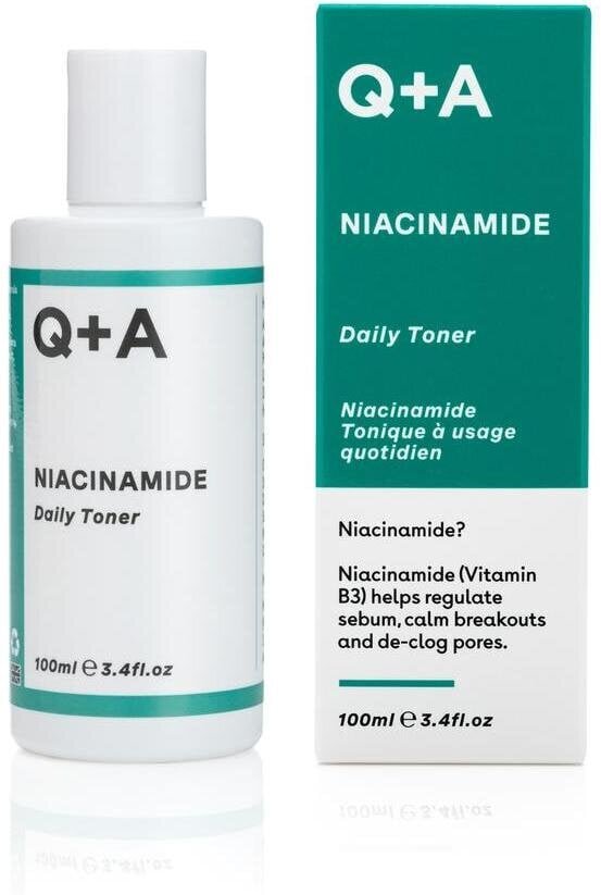 Näotoonik Q+A Niacinamide, 100 ml hind ja info | Näopuhastusvahendid | hansapost.ee