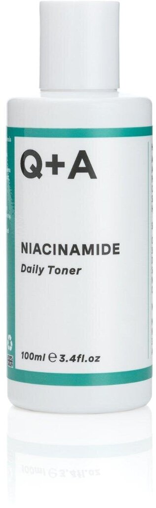 Näotoonik Q+A Niacinamide, 100 ml цена и информация | Näopuhastusvahendid | hansapost.ee
