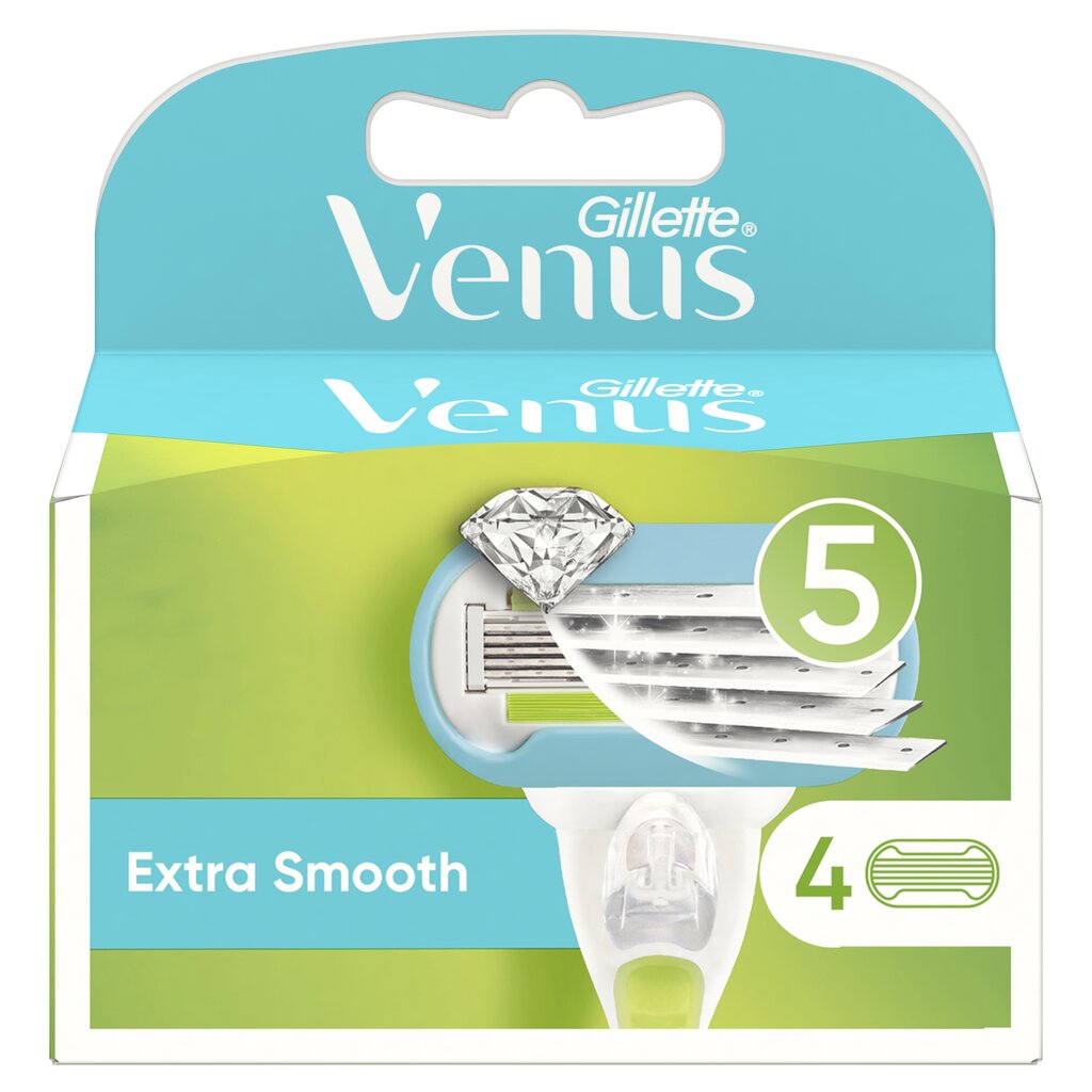 Raseerimispead Gillette Venus Extra Smooth, 4 tk. цена и информация | Raseerimisvahendid | hansapost.ee