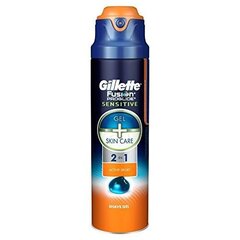 Raseerimisgeel Gillette Fusion Proglide Sensitive Active Sport 2in1 170 ml цена и информация | Средства для бритья и косметика | hansapost.ee