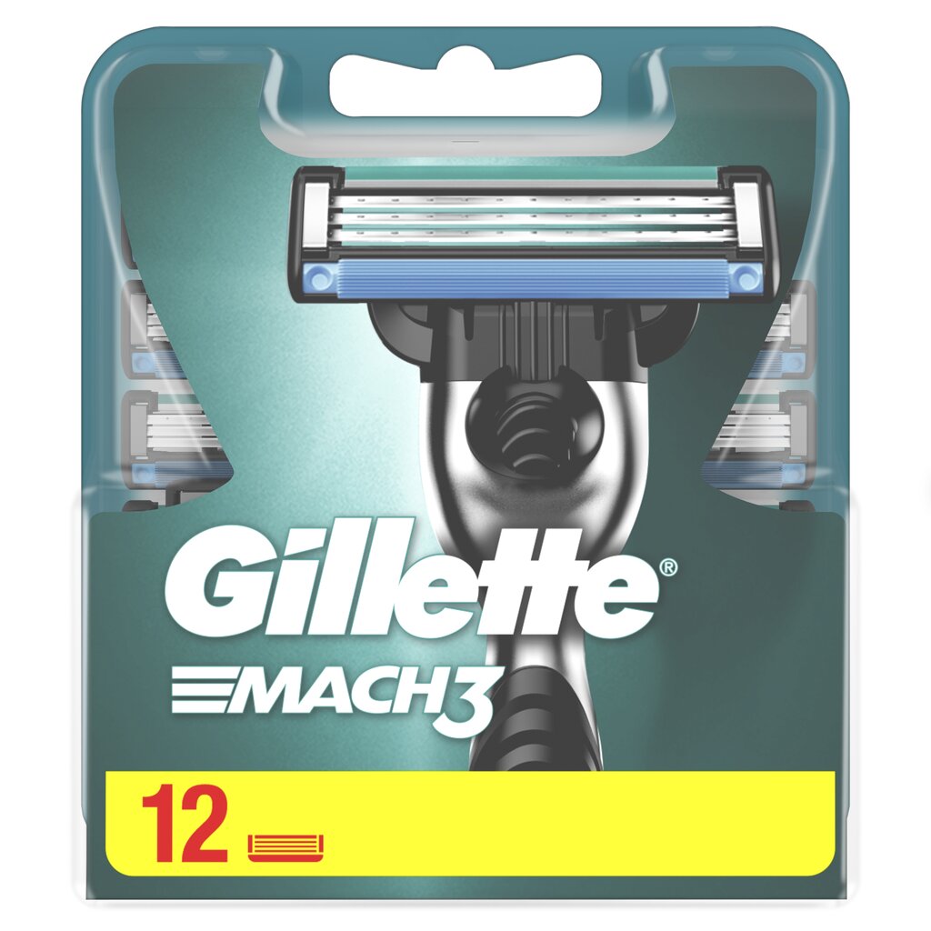 Raseerimispead Gillette Mach3 12 tk цена и информация | Raseerimisvahendid | hansapost.ee