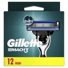 Raseerimispead Gillette Mach3 12 tk hind ja info | Raseerimisvahendid | hansapost.ee