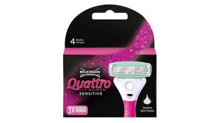 Головки для бритвы Wilkinson Sword Quattro для женщин, 3 шт цена и информация | Косметика и средства для бритья | hansapost.ee