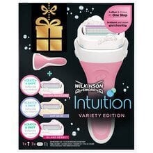 Комплект Wilkinson Sword Intuition для женщин: бритва 1 шт. + мыло для бритья 3 шт. цена и информация | Средства для бритья и косметика | hansapost.ee