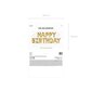 PartyDeco fooliumist õhupall, 340 x 35 cm, kuldne / Happy Birthday цена и информация | Õhupallid | hansapost.ee