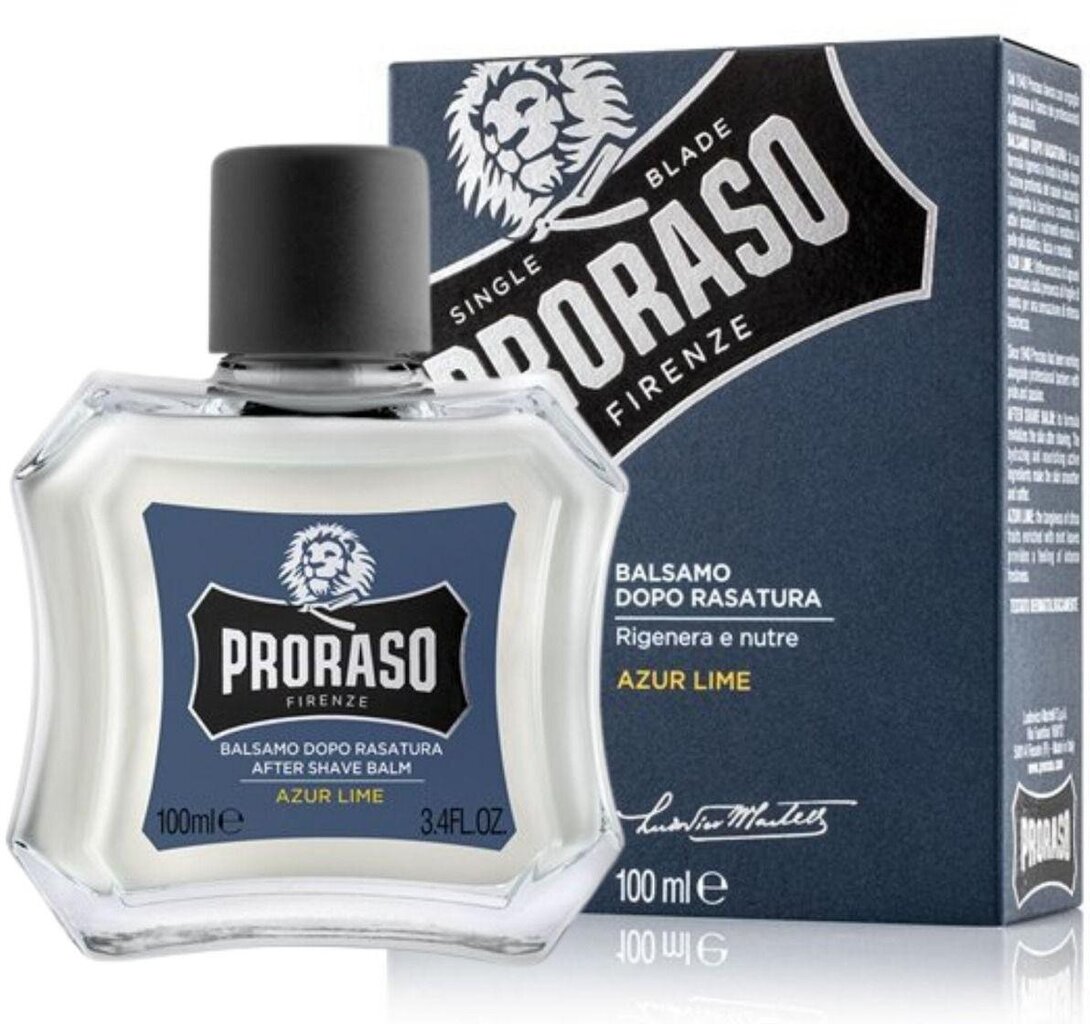 Habemepalsam Proraso Azur Lime, 100 ml hind ja info | Raseerimisvahendid | hansapost.ee