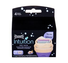 Лезвия для бритвы Wilkinson Sword Intuition Dry для женщин, 3 шт. цена и информация | Wilkinson Духи, косметика | hansapost.ee