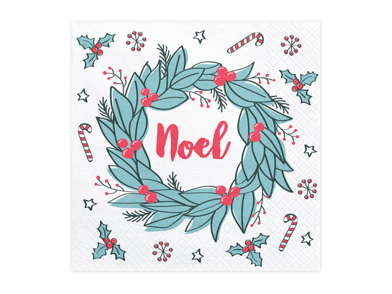 Salvrätikud Noel 33x33 cm (1 pakk/ 20 tk) hind ja info | Ühekordsed nõud ja söögiriistad | hansapost.ee