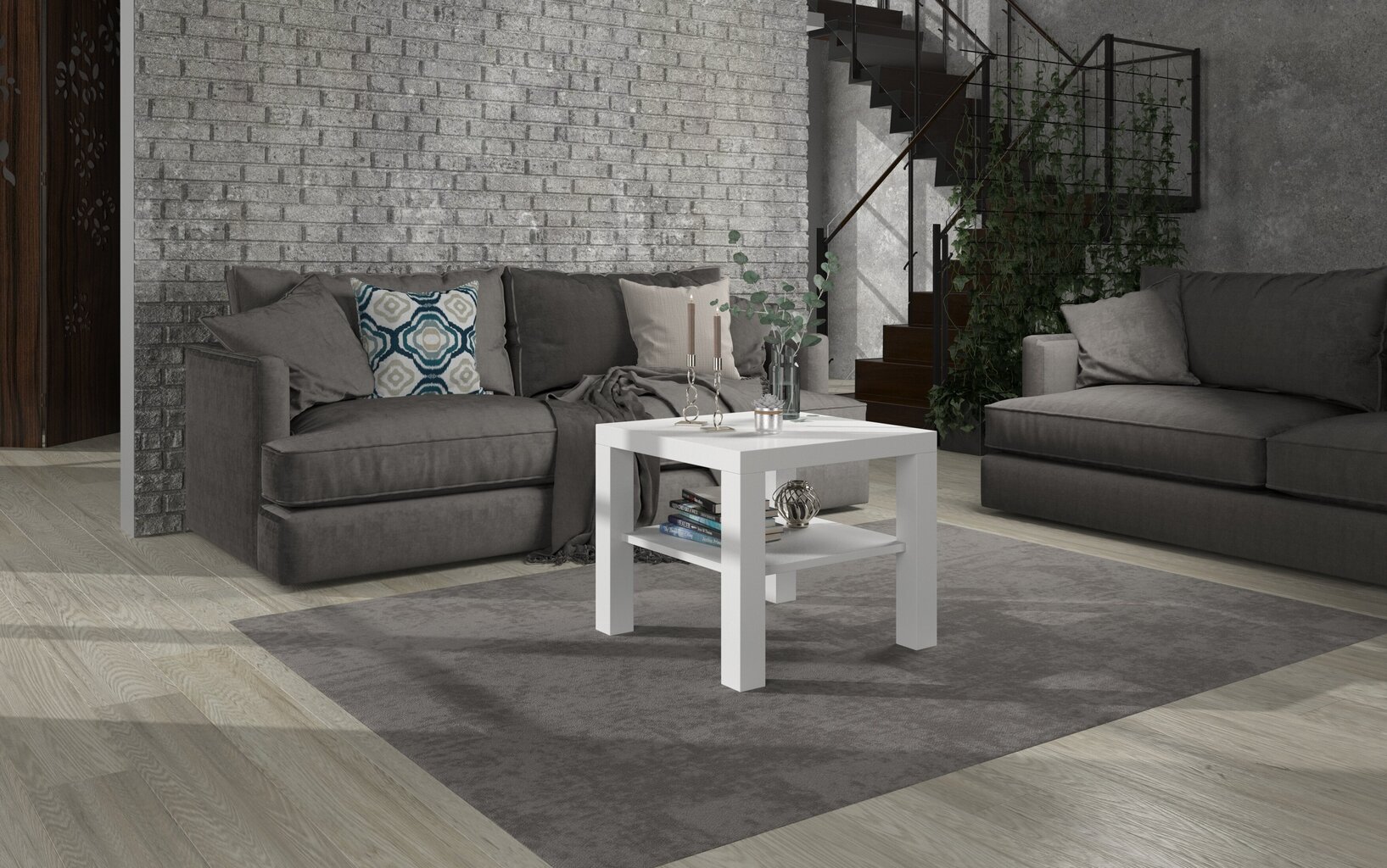 Kohvilaud ADRK Furniture Bill, valge hind ja info | Diivanilauad | hansapost.ee