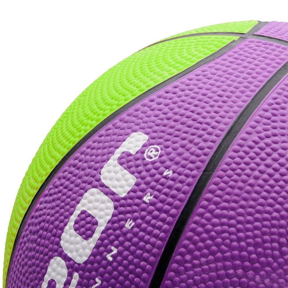 Korvpalli pall METEOR LAYUP, 3 suurus, roheline/lilla hind ja info | Korvpallid | hansapost.ee