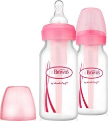 Lutipudel, roosa, Dr.Browns Wide Neck Options Art.SB42305-Esx 2 x 120 ml price and information | Baby bottles and accessories | hansapost.ee