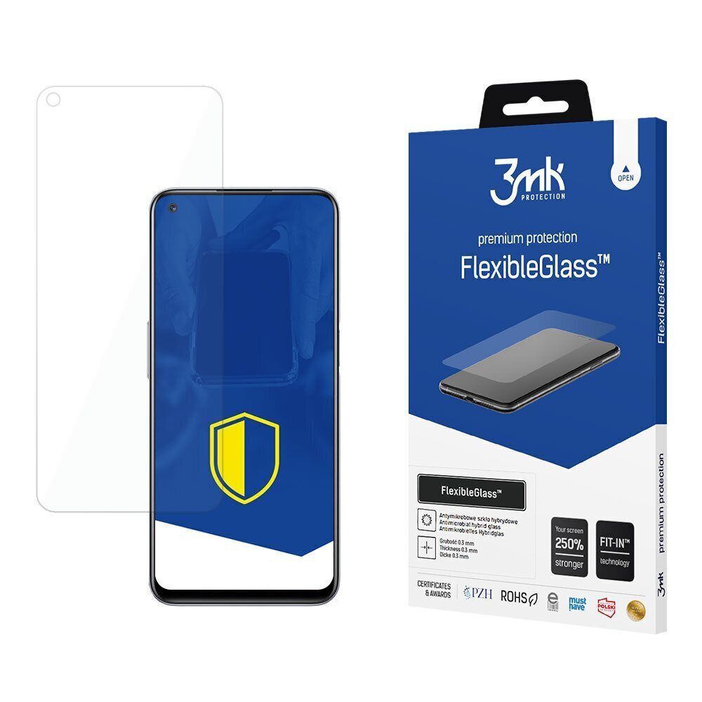 Realme Narzo 30 5G - 3mk FlexibleGlass™ screen protector цена и информация | Ekraani kaitseklaasid ja kaitsekiled | hansapost.ee