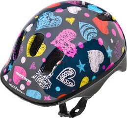 Детский шлем Meteor KS06 Hearts, черный цена и информация | Шлемы | hansapost.ee