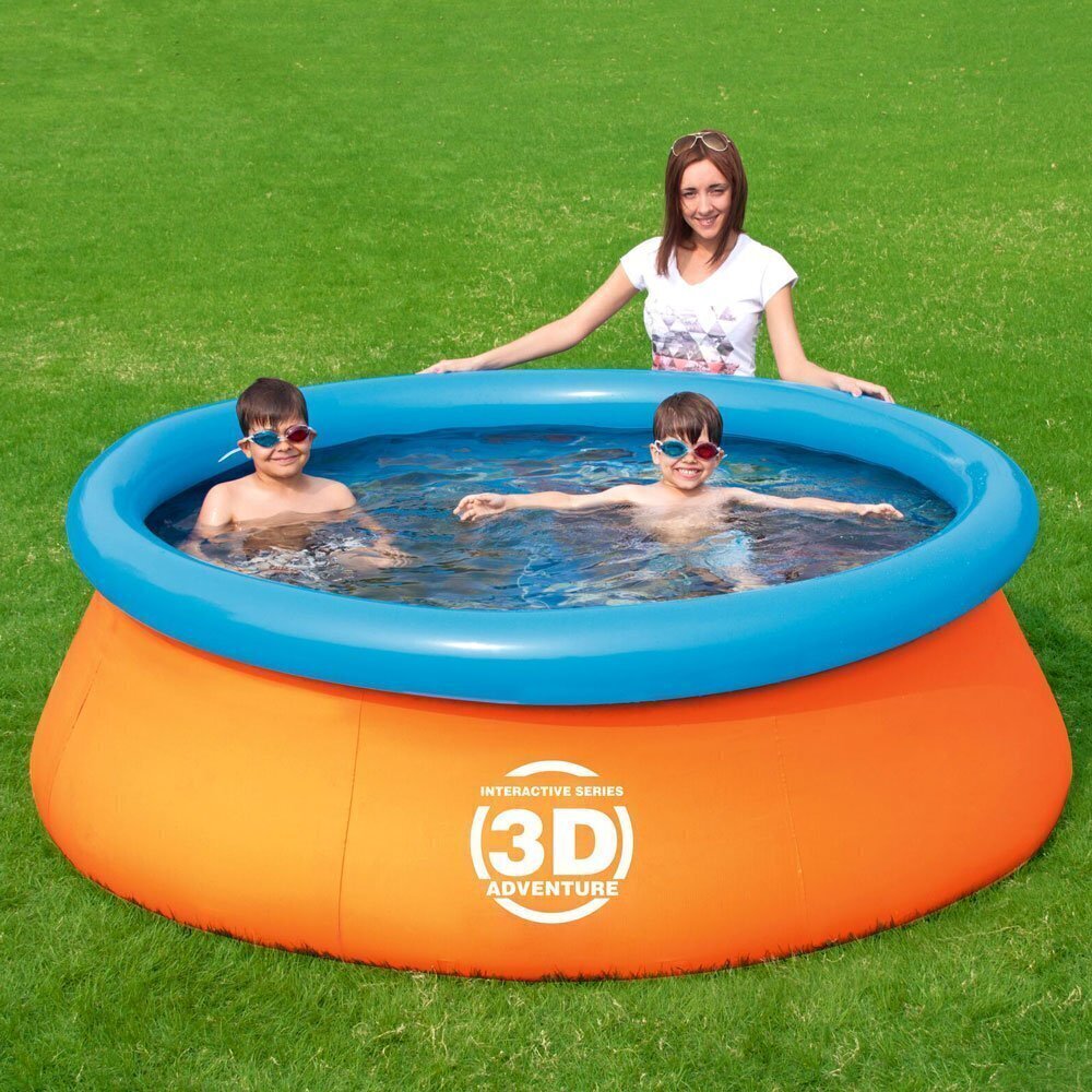 Sammasbassein lastele Bestway Splash & Play 3D, 213x66 cm, oranž/sinine hind ja info | Basseinid | hansapost.ee