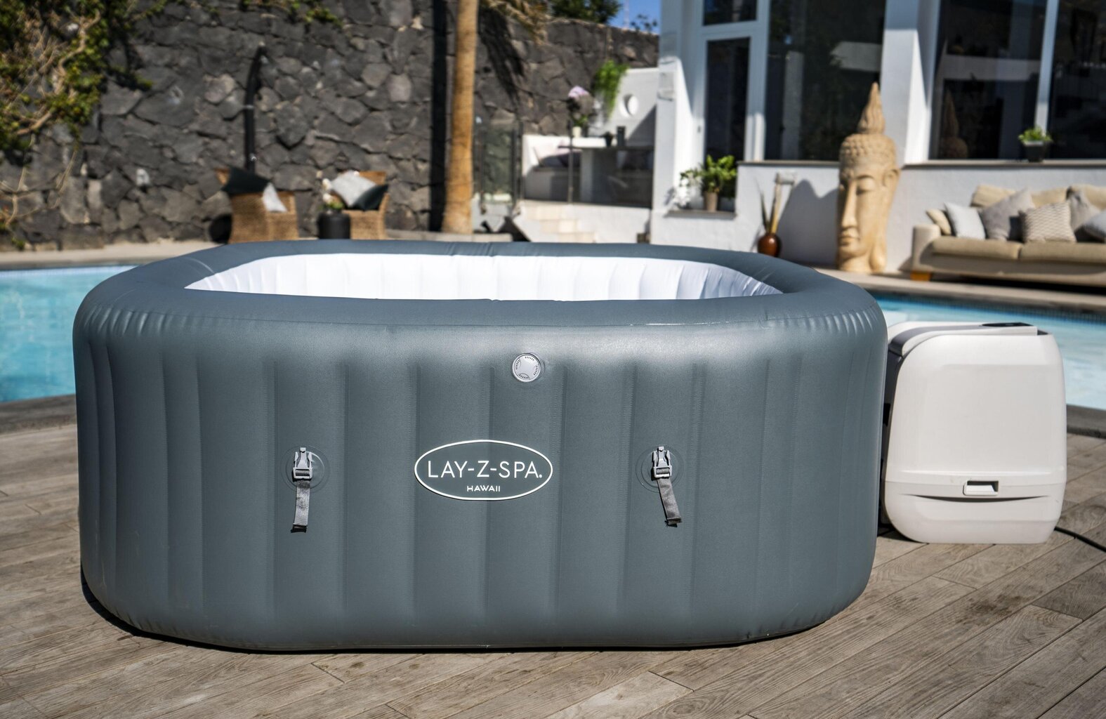 Mullivann Bestway Lay-Z-Spa Hawaii HydroJet Pro, 180x180x71 cm цена и информация | Basseinid | hansapost.ee