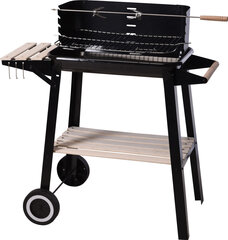 Grill BBQ koos riiuliga, 54x34x86,5 cm hind ja info | Grillid | hansapost.ee