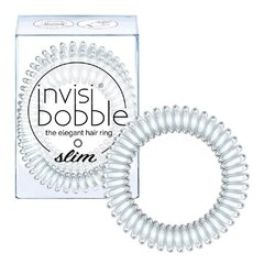 Õhuke spiraalne juuksekumm Invisibobble Slim, Crystal Clear, 3 tk hind ja info | Juukseaksessuaarid | hansapost.ee