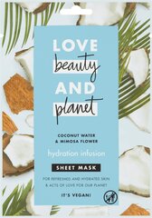 Näomask Love, Beauty & Planet Hydration Infusion 1 tk hind ja info | Näomaskid ja silmamaskid | hansapost.ee