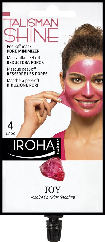 Näomask Iroha Talisman Collection Peel-off Mask Pink Pore Minimizer, 4 korda hind ja info | Näomaskid ja silmamaskid | hansapost.ee