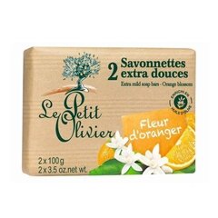 Мыло Le Petit Olivier Extra Orange, 2 x 100 г цена и информация | Мыло | hansapost.ee