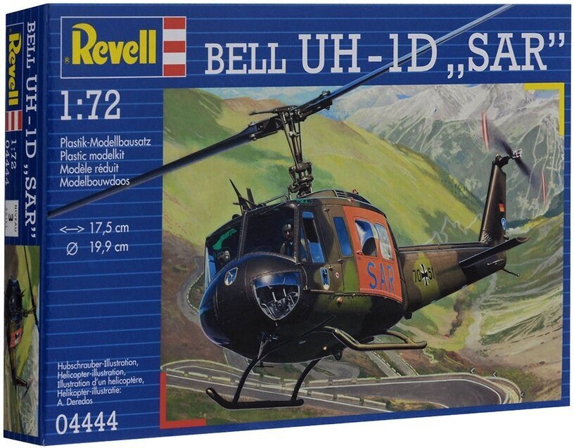 Revell Bell UH-1D SAR 1:72 цена и информация | Klotsid ja konstruktorid | hansapost.ee