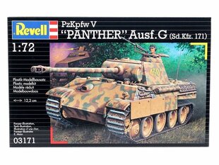 Сборная пластиковая модель Revell - PzKpfw V Panther Ausf. G (Sd.Kfz. 171), 1/72, 03171 цена и информация | Конструкторы и кубики | hansapost.ee