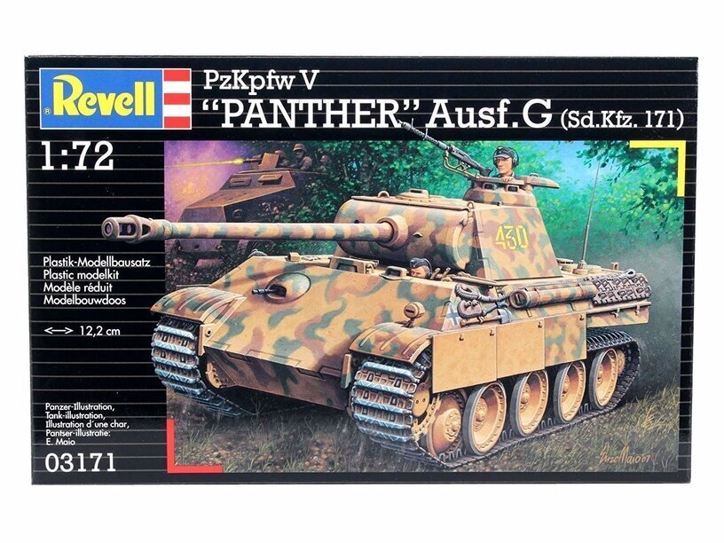Revell PzKpfw. V Ausf. G `Panther` 1:72 цена и информация | Klotsid ja konstruktorid | hansapost.ee