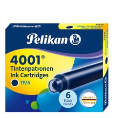 Pelikan картридж 4001, 6 шт, Королевский синий цена и информация | Письменные принадлежности | hansapost.ee