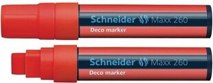 Marker Schneider Deco Chalk 260 kriit 5+15 mm, punane hind ja info | Kirjutusvahendid | hansapost.ee