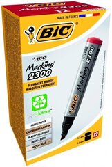 Перманентный маркер BIC ECO 2300 B12 BCL RED EU, 12 шт. 300034 цена и информация | Письменные принадлежности | hansapost.ee