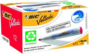 Маркер для белых досок BIC VELL 1701, 1-5 мм, красный, в упаковке 12 шт, 701030 цена и информация | Письменные принадлежности | hansapost.ee