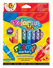 Фломастеры-печати Colorino, 10 цветов цена и информация | Принадлежности для рисования, лепки | hansapost.ee