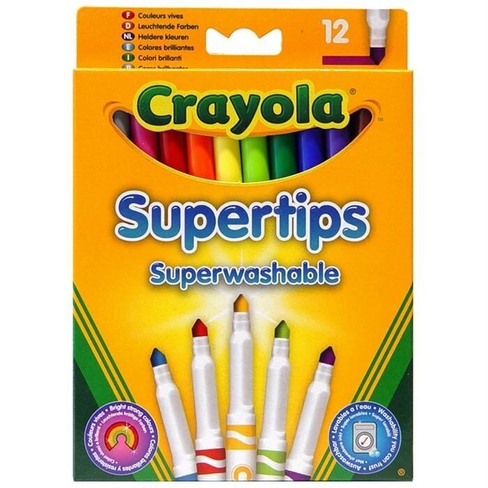 Värvipliiatsite komplekt Crayola, 12 tk цена и информация | Kunstitarbed, voolimise tarvikud | hansapost.ee