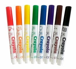 Crayola viltpliiatsid, 8 värvi цена и информация | Принадлежности для рисования, лепки | hansapost.ee