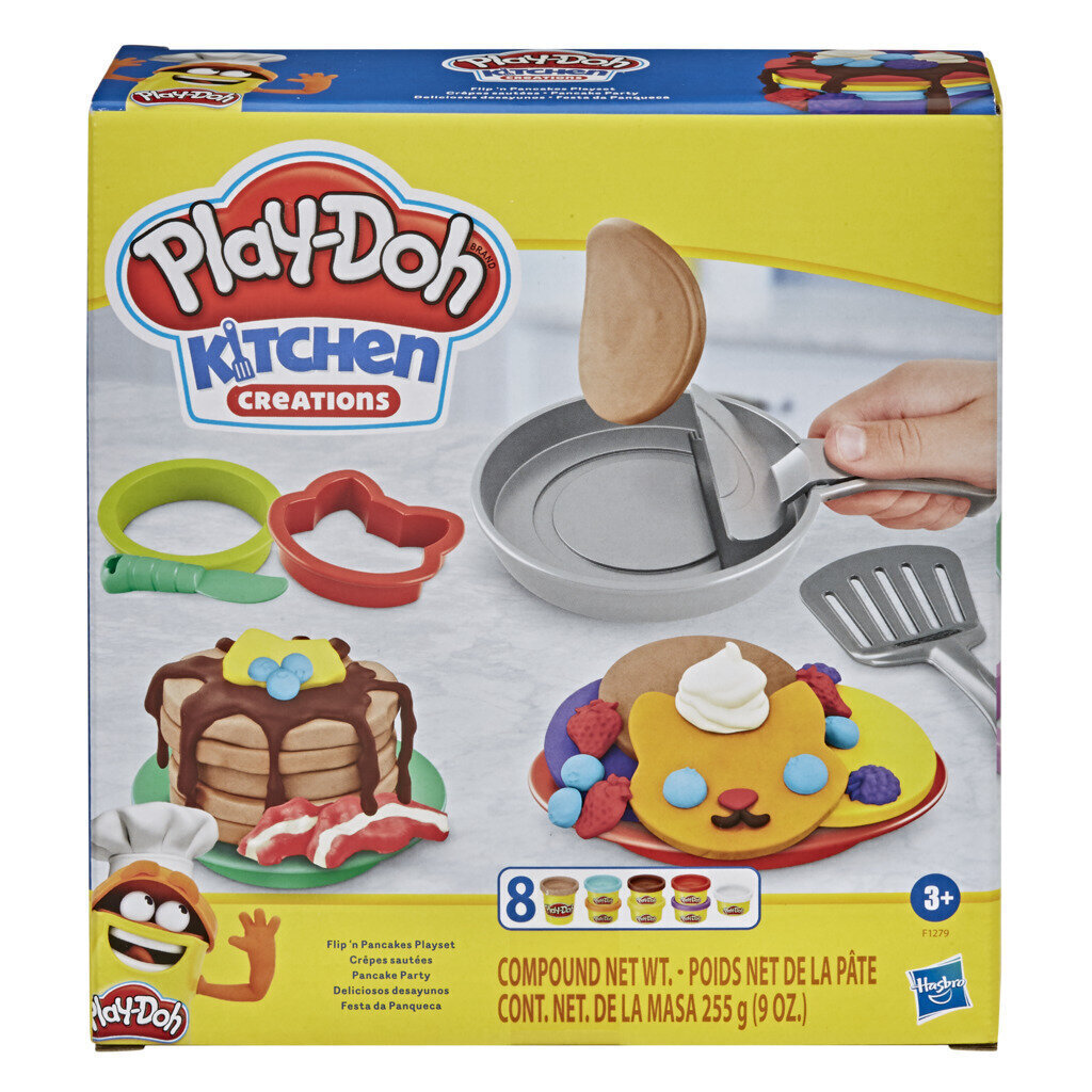 Mängu pannkookide küpsetamise komplekt Play-Doh Flip 'n Pancakes цена и информация | Arendavad laste mänguasjad | hansapost.ee