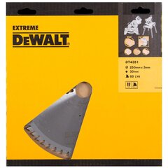 Режущий диск Dewalt 250x30 мм - DT4351 цена и информация | Запчасти для садовой техники | hansapost.ee