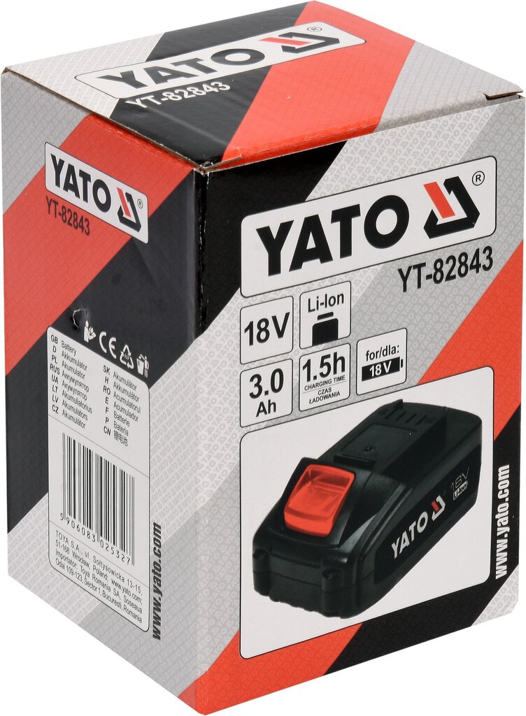 Aku Li-ion, 3A 18V Yato (YT-82843) цена и информация | Aiatööriistade varuosad | hansapost.ee