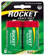 Rocket Heavy Duty D patareid, 2 tk hind ja info | Patareid | hansapost.ee