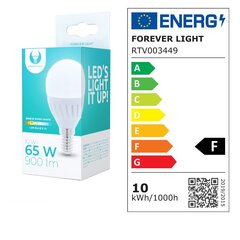 Светодиодная лампа Forever Light E14 G45 10W 230V 3000K 900lm цена и информация | Электрические лампы | hansapost.ee