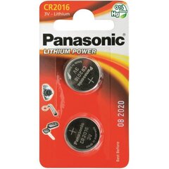 Батарейки Panasonic Lithium CR2016 2 шт. цена и информация | Батерейки | hansapost.ee