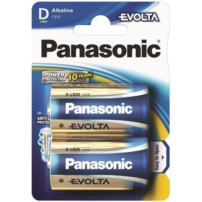 Panasonic patarei Evolta LR20 (D) цена и информация | Patareid | hansapost.ee