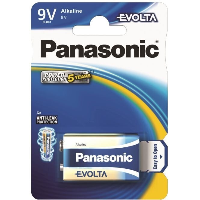 Panasonic patarei Evolta 6LR61 (9V) цена и информация | Patareid | hansapost.ee
