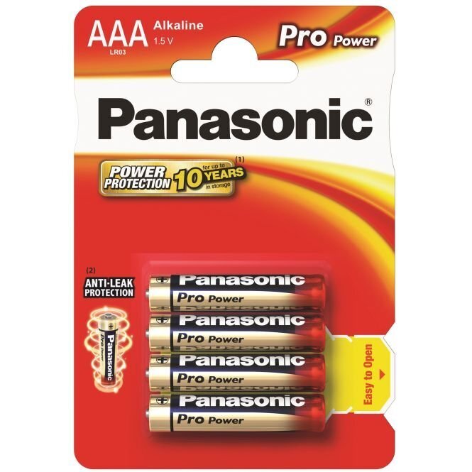 Panasonic patarei Pro Power LR03 (AAA) hind ja info | Patareid | hansapost.ee