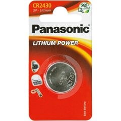 Panasonic батарейка CR2430/1B цена и информация | Батарейки | hansapost.ee
