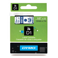 Dymo lint D1 12mmx7m sin/valgel 45014/5 hind ja info | Printeritarvikud | hansapost.ee