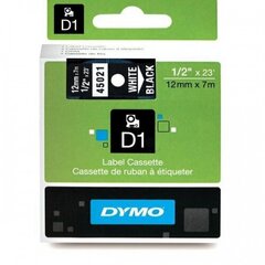 Dymo lint D1 12mmx7m valge/mustal 45021 /5 hind ja info | Printeritarvikud | hansapost.ee