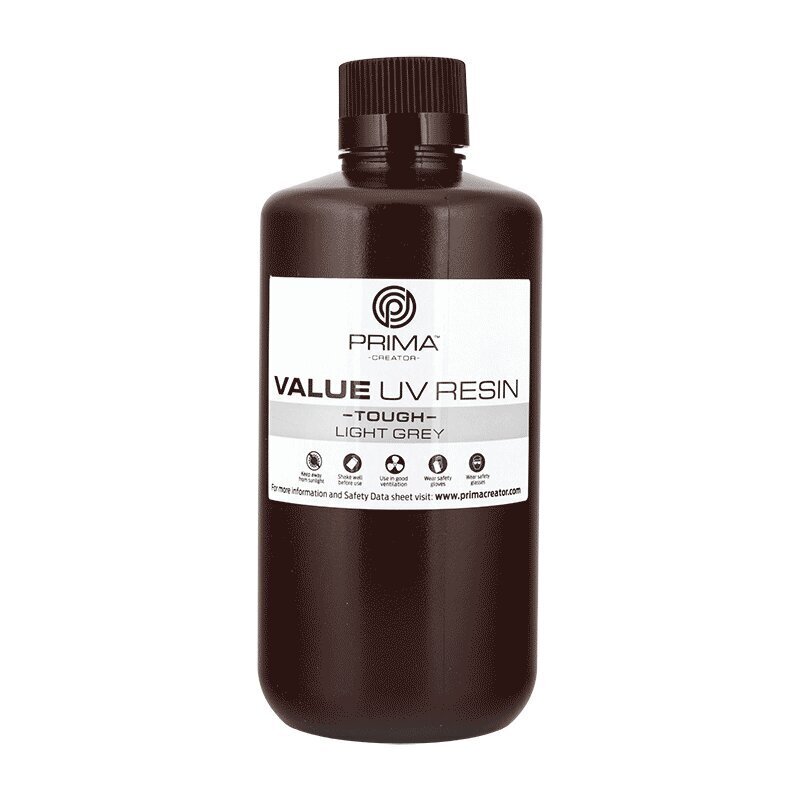 PrimaCreator Value Tough UV-resiin(ABS-laadne), 1000ml, helehall hind ja info | Printeritarvikud | hansapost.ee