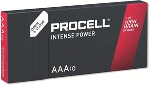 Duracell patareid Procell Intense LR03 AAA, 10 tk hind ja info | Patareid | hansapost.ee